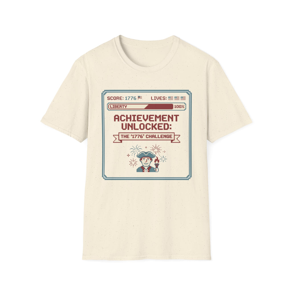 8-Bit Patriotic T-Shirt | Achievement Unlocked 1776 Retro Gamer Tee