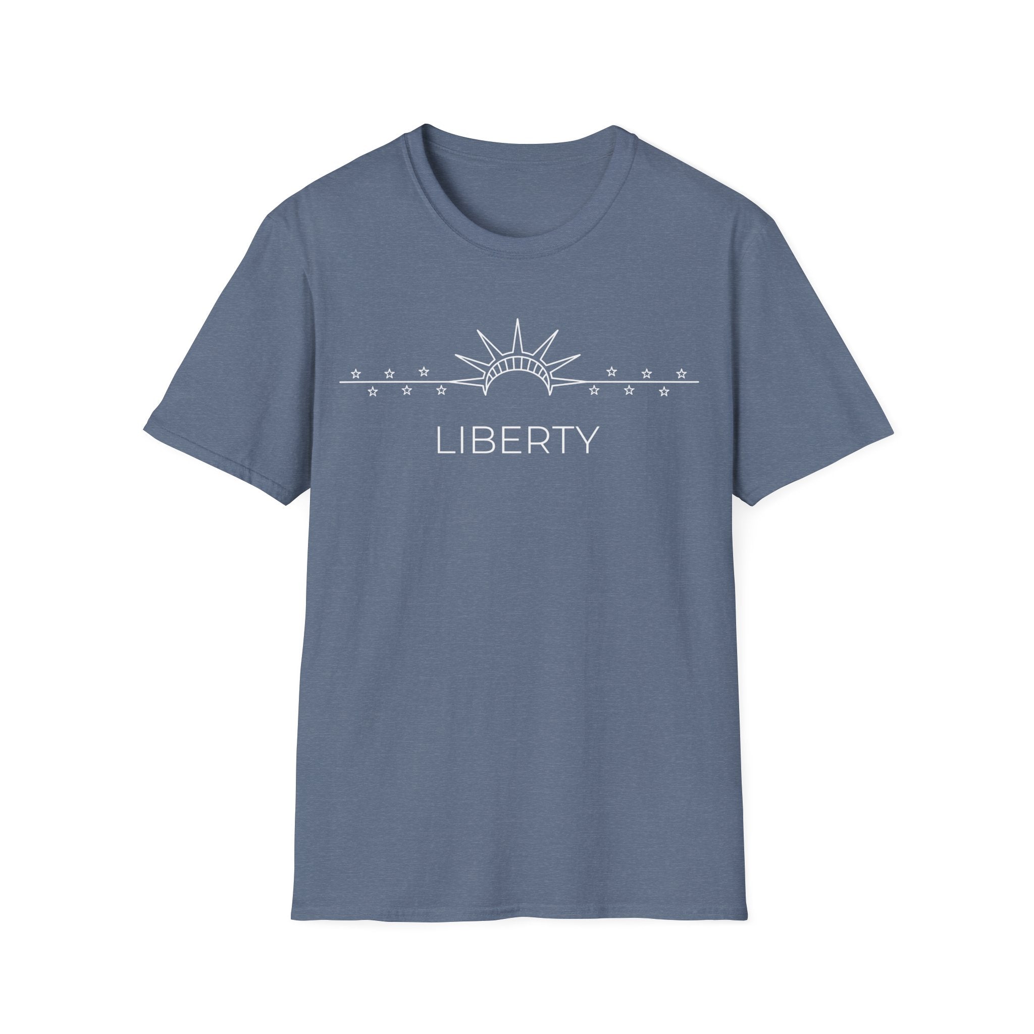 Minimalist Statue of Liberty T-Shirt | Subtle Patriotic Line Art Tee