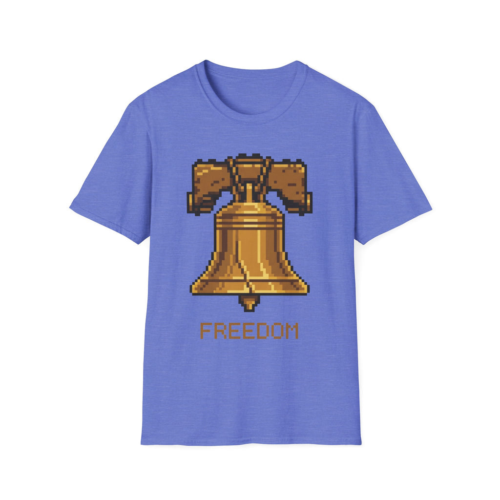 8-Bit Liberty Bell T-Shirt | Retro Gamer Freedom Pixel Art Tee
