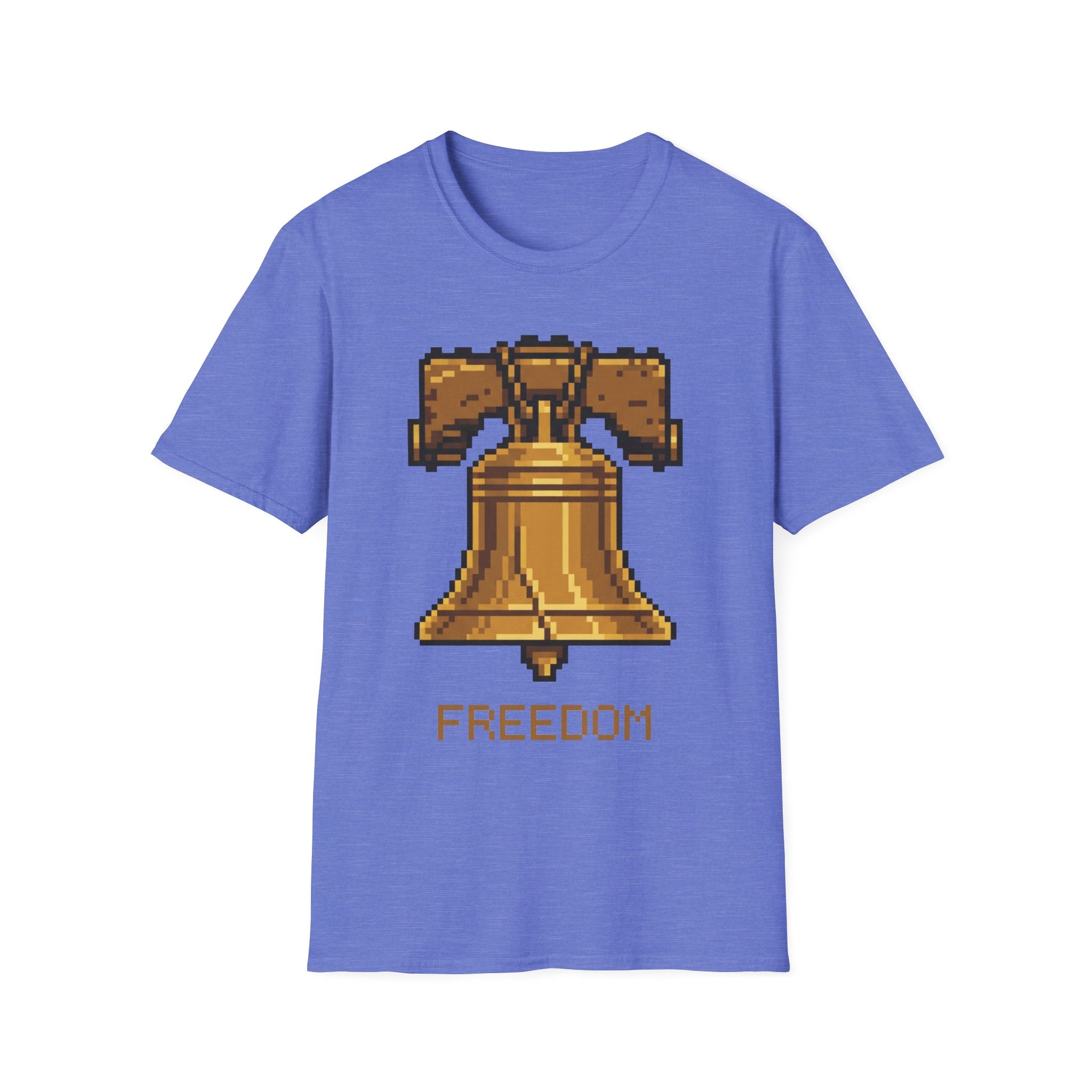 8-Bit Liberty Bell T-Shirt | Retro Gamer Freedom Pixel Art Tee