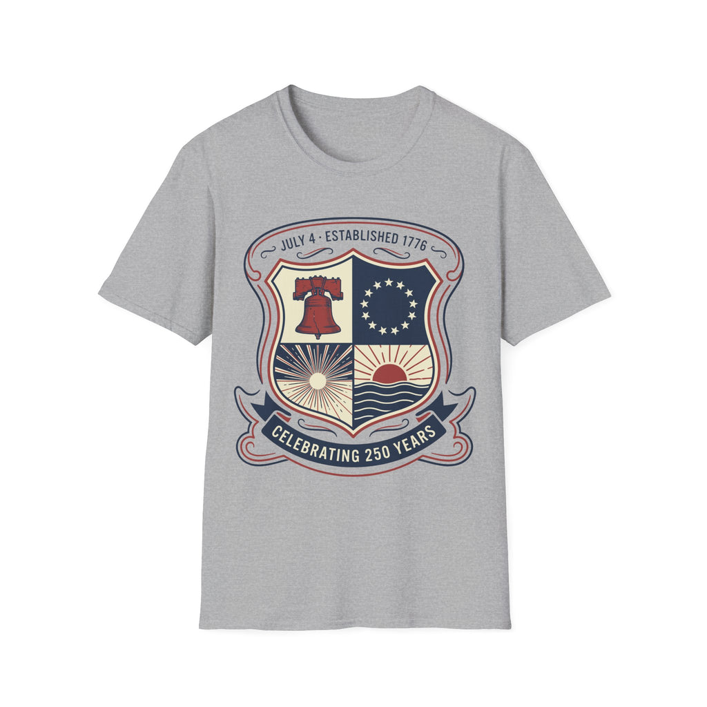 America 250th Anniversary Shield Shirt | Established 1776 Vintage Crest