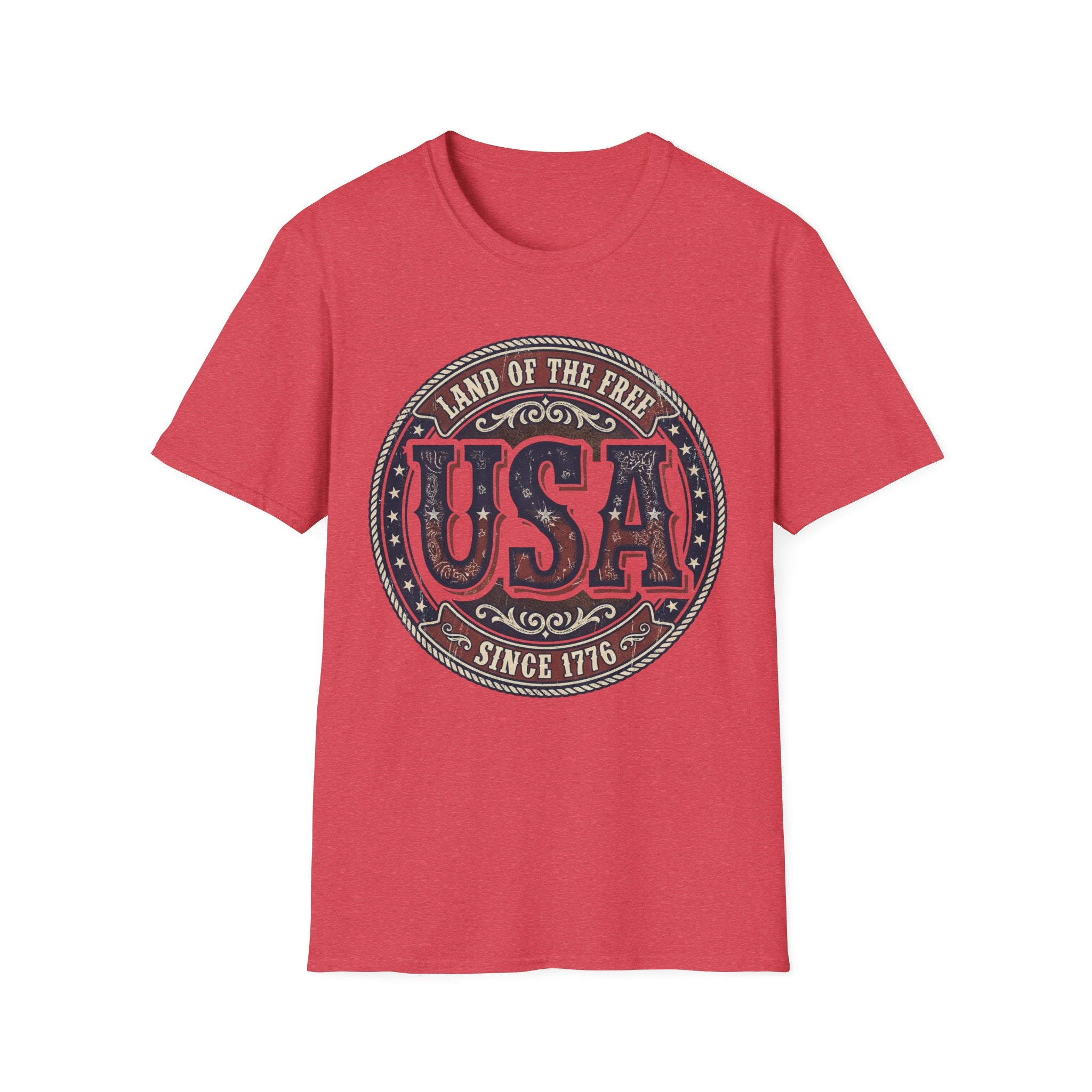 Vintage Western USA Land of the Free T-Shirt | Country Patriotic Tee