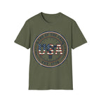 Western Longhorn Land Of The Free USA T-Shirt