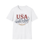 Vintage USA Wild & Free Since 1776 T-Shirt | Boho Country Patriotic Tee