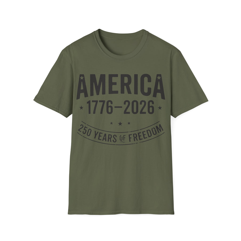 America 250 T-Shirt | Vintage Distressed 1776-2026 Freedom Tee