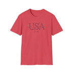 Elegant Minimalist USA 1776 T-Shirt | Subtle Floral Patriotic Tee