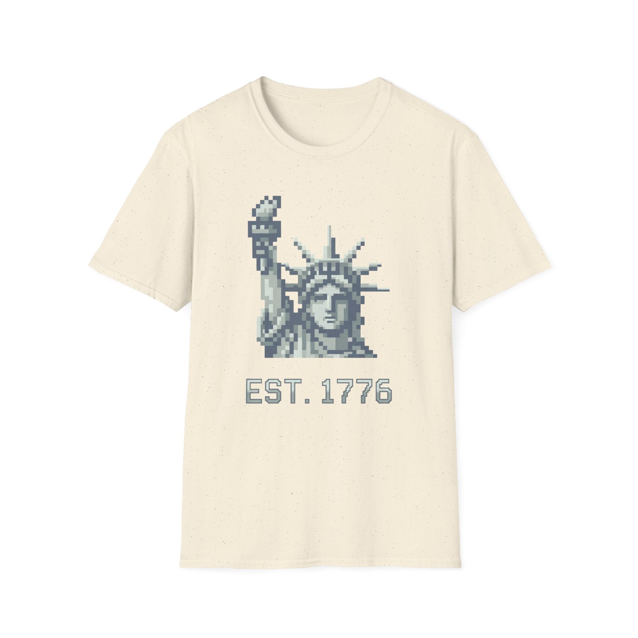 8-Bit Statue Of Liberty T-Shirt | Retro Gamer Est. 1776 Pixel Art Tee