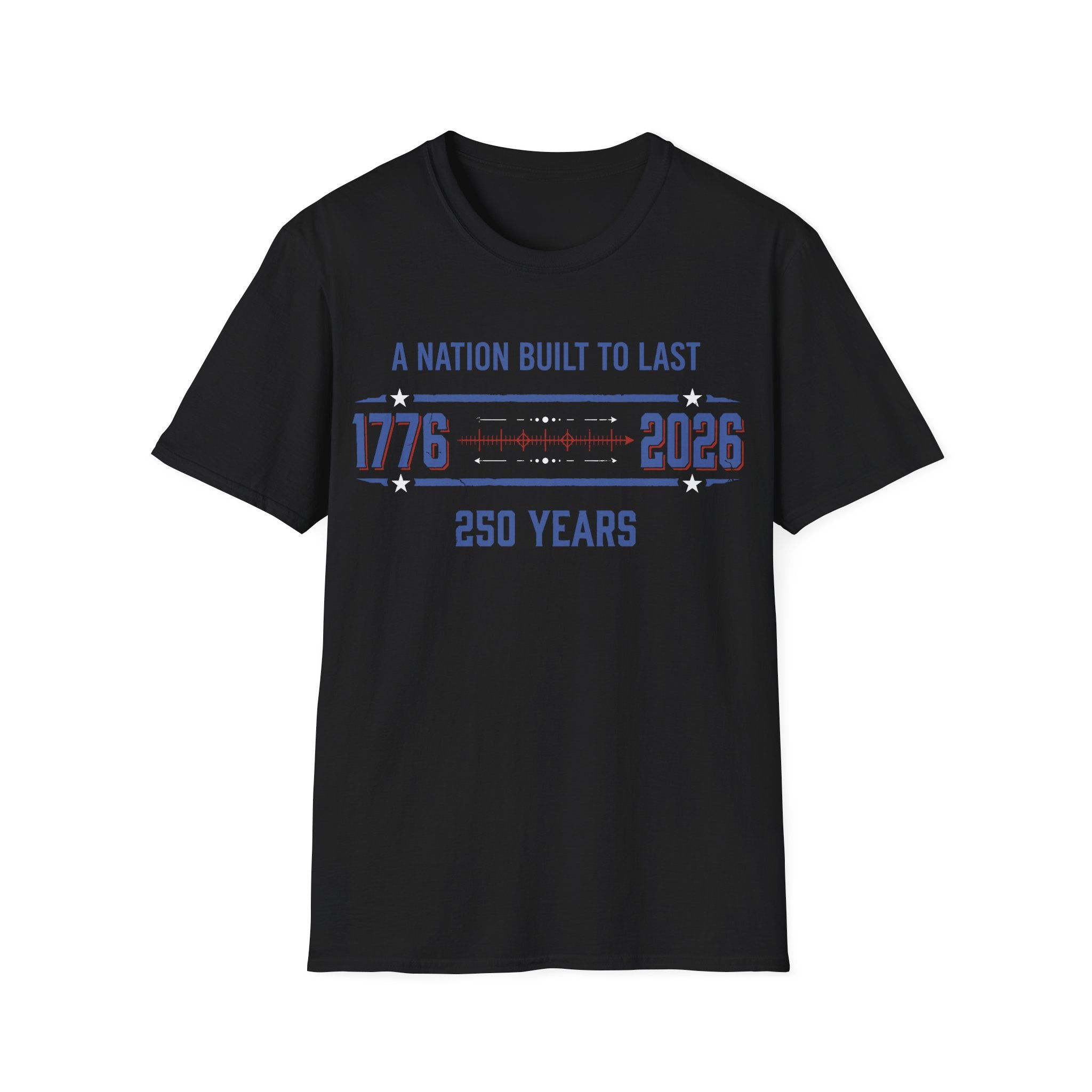 A Nation Built To Last T-Shirt | Vintage 1776-2026 America 250 Tee