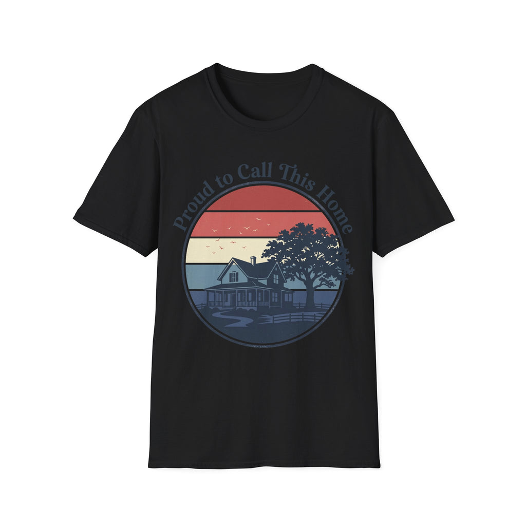Proud to Call This Home T-Shirt | Retro Americana Farmhouse Tee