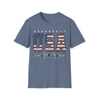 Vintage USA Varsity Est 1776 T-Shirt | Distressed Collegiate Patriotic Tee
