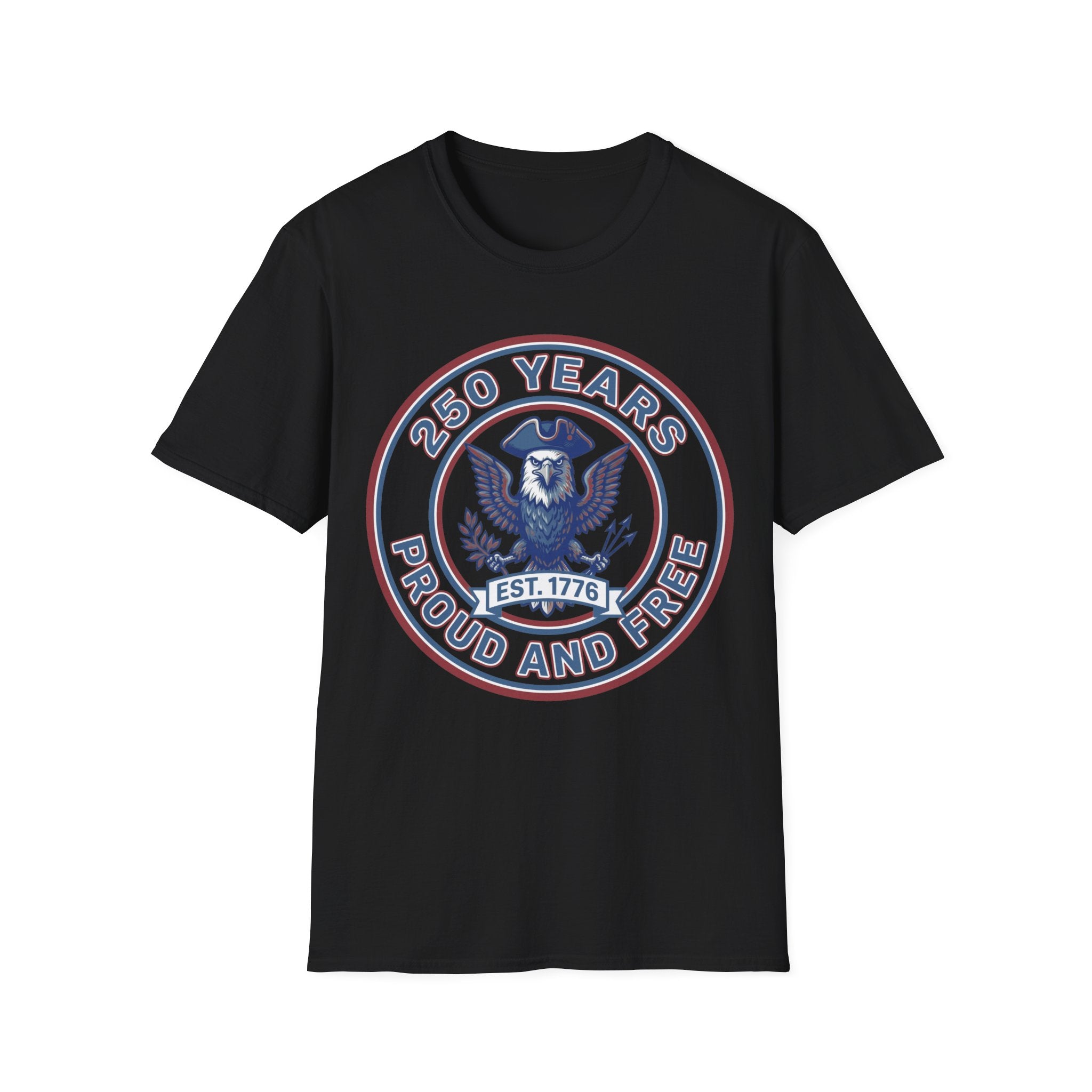 America 250 T-Shirt | 250 Years Proud and Free Est 1776 Eagle Tee