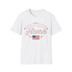 Proud To Call This Home T-Shirt | Classic American Flag Patriotic Tee