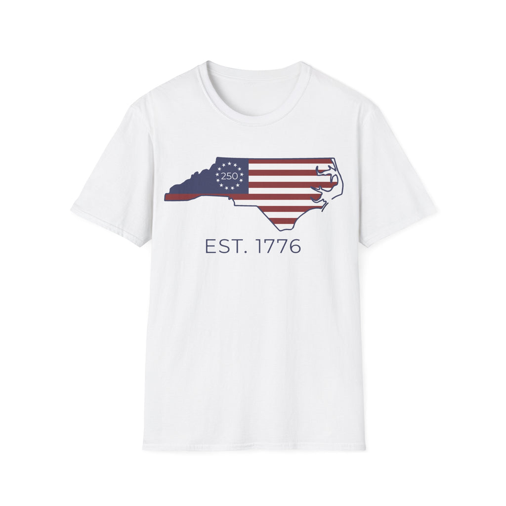 North Carolina America 250 Betsy Ross Flag T-Shirt | NC 1776 Tee