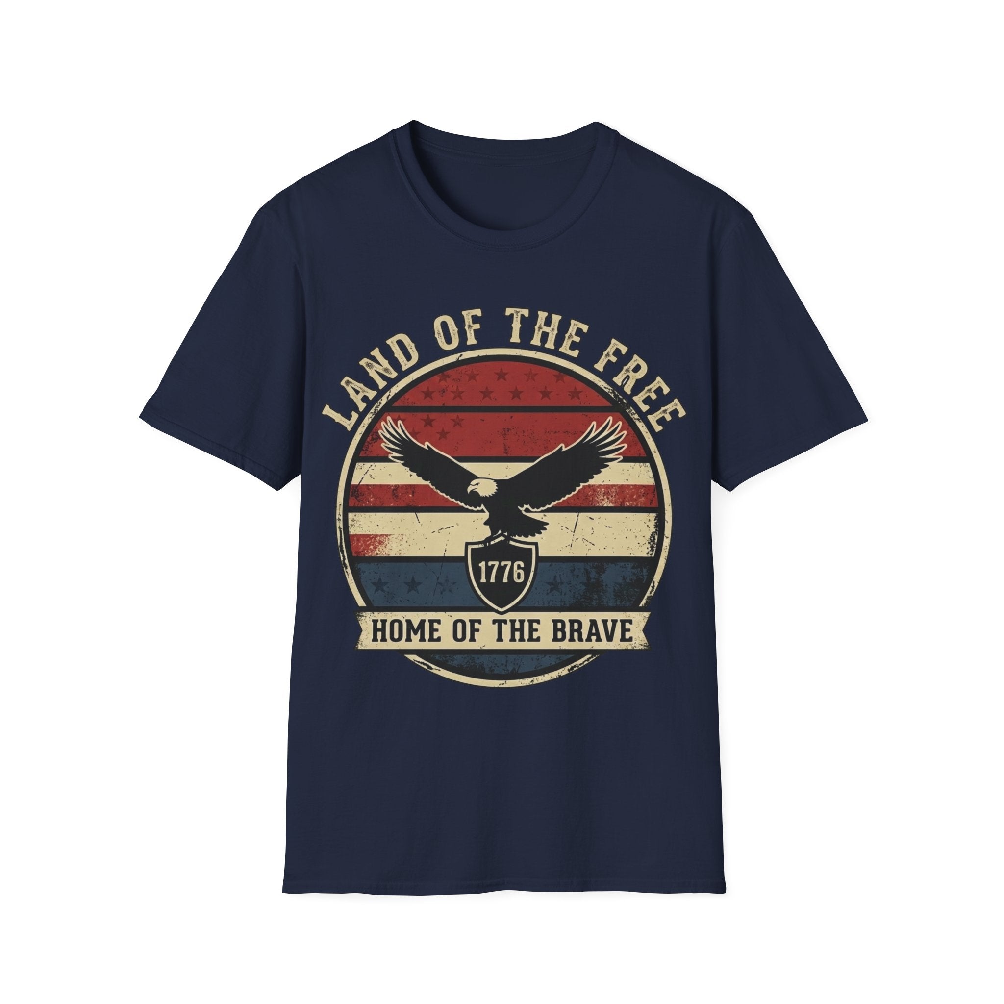 Land of the Free Home of the Brave Shirt | Vintage 1776 Eagle Tee