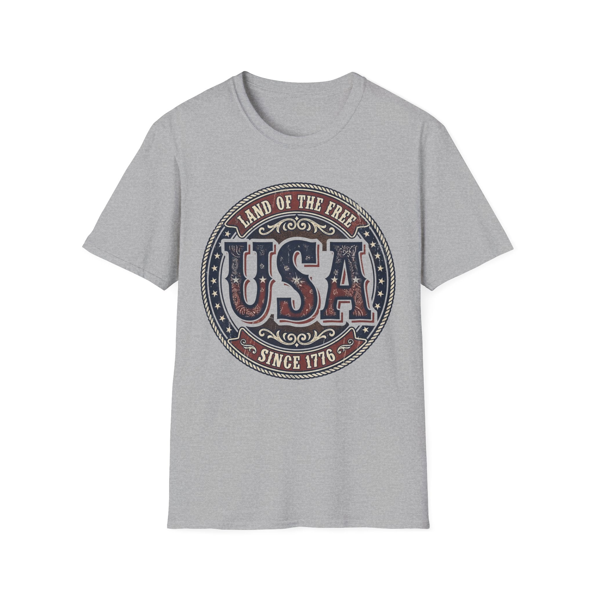 Vintage Western USA Land of the Free T-Shirt | Country Patriotic Tee