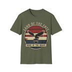Land of the Free Home of the Brave Shirt | Vintage 1776 Eagle Tee