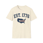 Vintage EST 1776 USA Map T-Shirt | Classic Americana Patriotic Tee