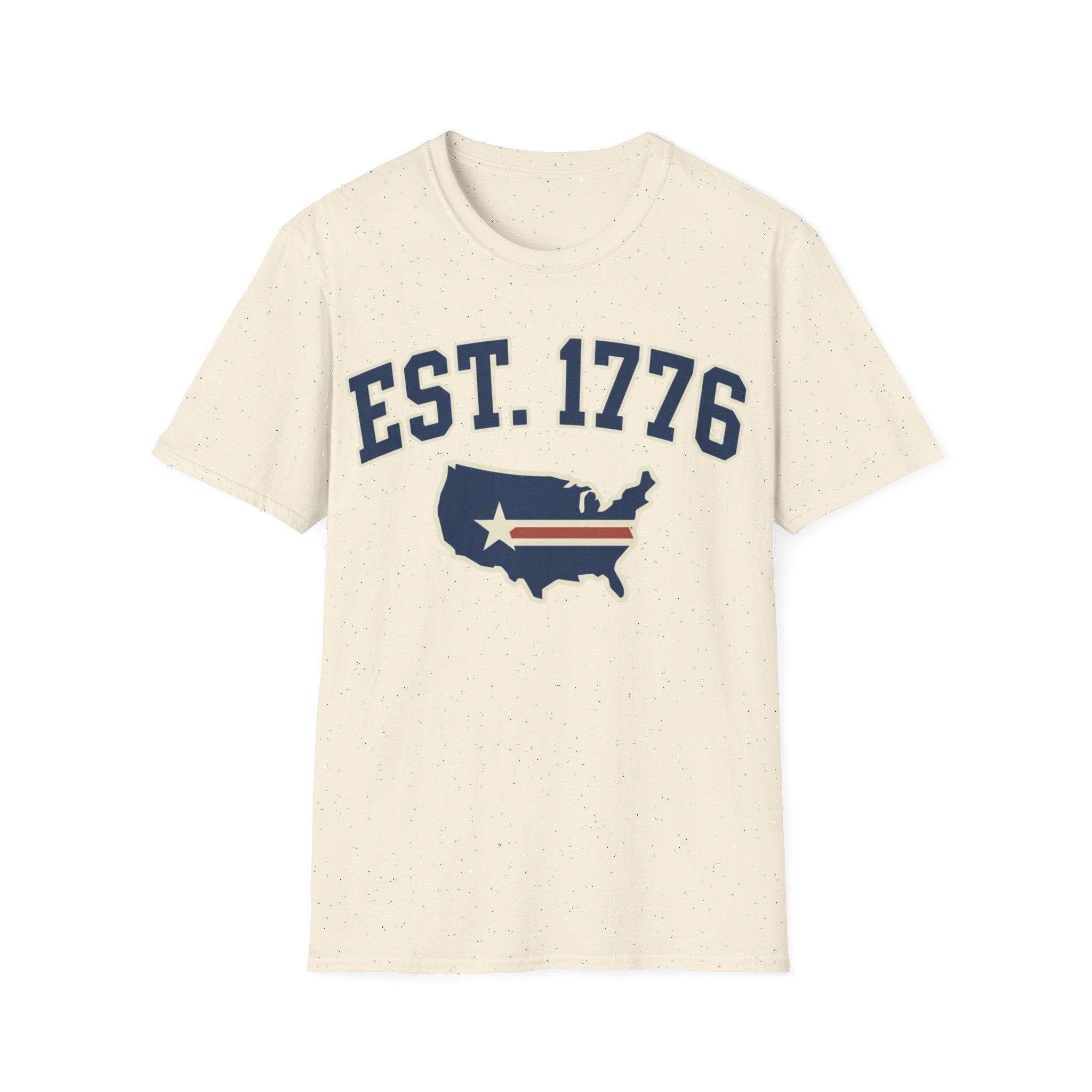 Vintage EST 1776 USA Map T-Shirt | Classic Americana Patriotic Tee